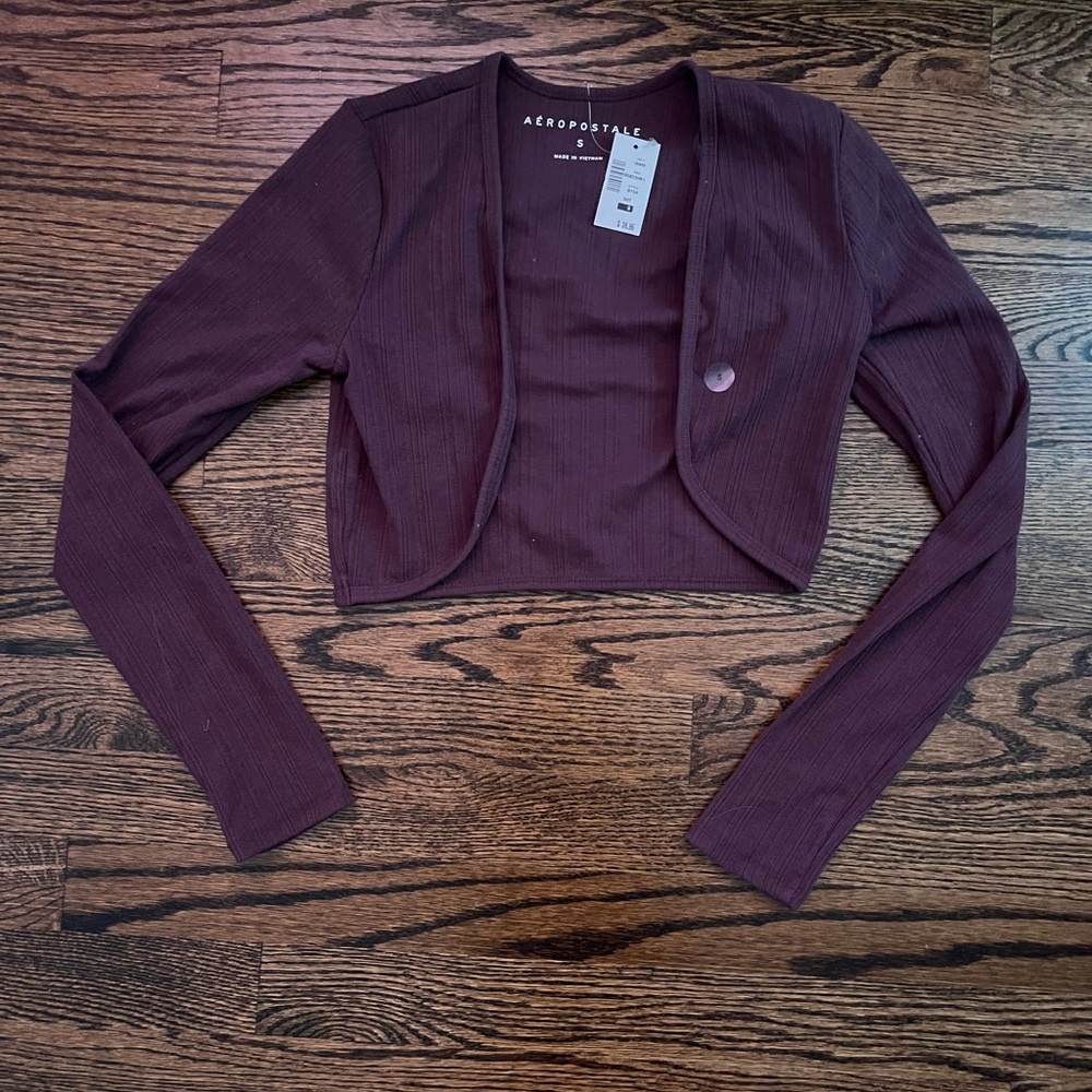 New Aeropostale cropped cardigan (shrug)